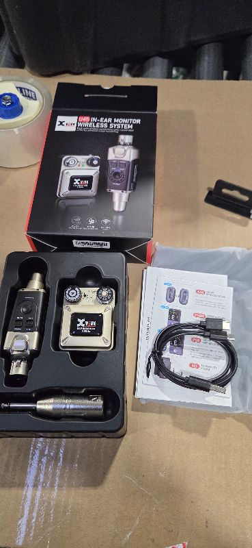 Photo 1 of Xvive U45 Wireless in Ear Monitor System 5.8ghz IEM System Transmitter and bodypack Receiver for Studio, Band Rehearsal, Live Performance, Channel Scan Mode