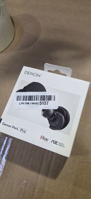 Photo 1 of Denon PerL Pro True Wireless Earbuds - Adaptive Active Headphones Wireless Noise Canceling, Masimo Adaptive Acoustic Technology, Spatial Audio, 32Hr Battery Life, Wirefree Charging, Black