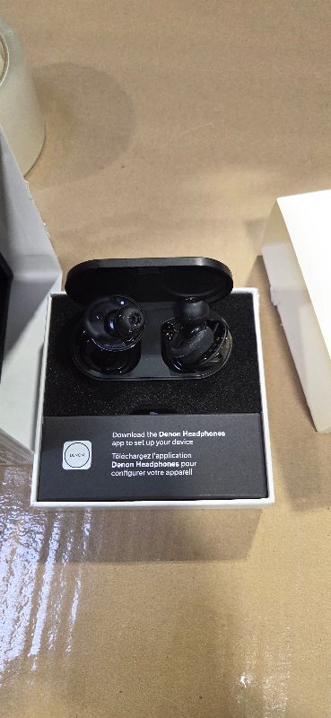 Photo 1 of Denon PerL Pro True Wireless Earbuds - Adaptive Active Headphones Wireless Noise Canceling, Masimo Adaptive Acoustic Technology, Spatial Audio, 32Hr Battery Life, Wirefree Charging, Black