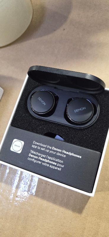 Photo 1 of Denon PerL Pro True Wireless Earbuds - Adaptive Active Headphones Wireless Noise Canceling, Masimo Adaptive Acoustic Technology, Spatial Audio, 32Hr Battery Life, Wirefree Charging, Black