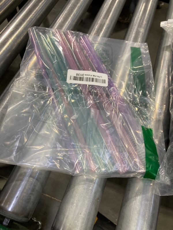 Photo 1 of 10.5inch Reusable Hard Plastic Straws with Cleaning Brush .0.39in and 0.29in 2 Widths Fit adult or Kid,Extra-long straws for 20/30oz Tumbler/Water Bottle BPA free Dishwasher Safe (16straws+1brush)