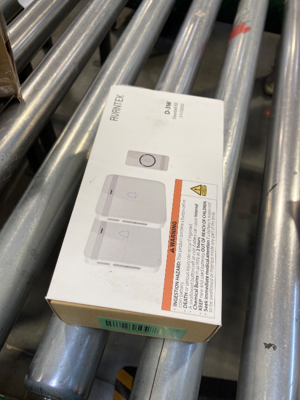 Photo 1 of AVANTEK Wireless Doorbell, D-3W Waterproof Door Chime Kit Operating at over 1300 Feet with 2 Plug-In Receivers, 52 Melodies, CD Quality Sound and LED Flash