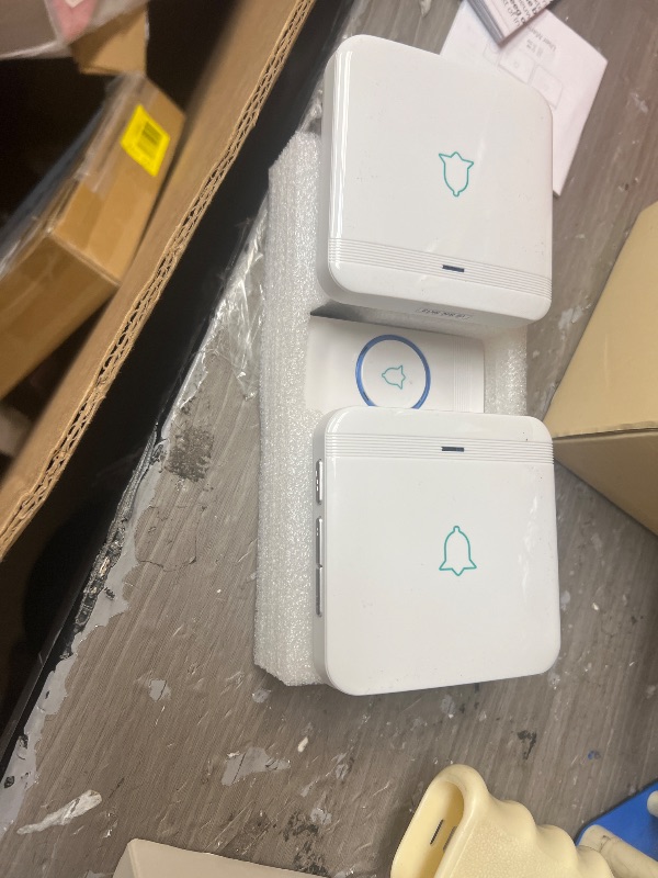 Photo 1 of AVANTEK Wireless Doorbell, D-3W Waterproof Door Chime Kit Operating at over 1300 Feet with 2 Plug-In Receivers, 52 Melodies, CD Quality Sound and LED Flash
