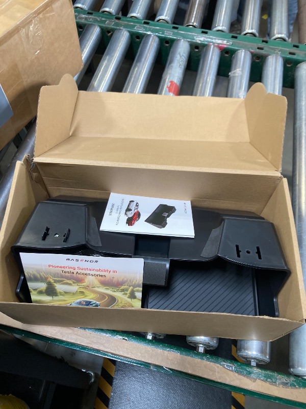 Photo 1 of BASENOR 2026 Tesla Model Y Model 3 Under Screen Storage Box [100% Secure] Center Console Organizer Tray for Model Y Juniper 2025 2026 Model 3 Highland 2024 2025 2026 (Standard, Premium & Performance)