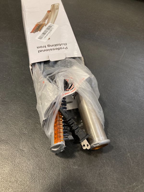 Photo 1 of 2 in 1 Rotating Curling Iron Straightener&Curler Styler for All Hairstyles for Home Travel Hair Styling Tools Three-Speed Temperature Adjustment