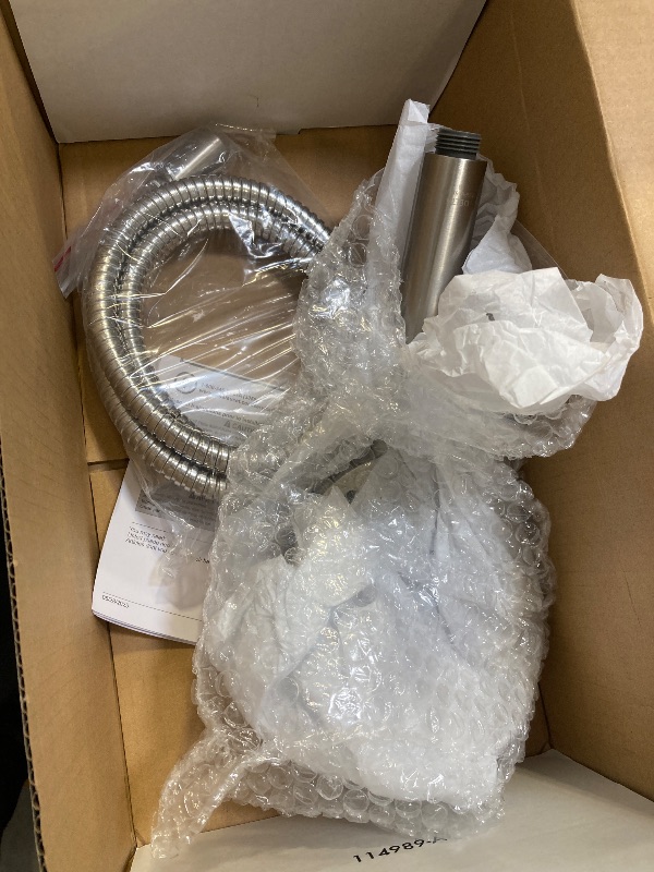 Photo 1 of Delta 6-Setting In2ition 2-in-1 Dual Shower Head with Handheld High Pressure ProClean Spray, Brushed Nickel Detachable Shower Head with Hose, 1.75 GPM Flow Rate, Satin Nickel 75655SN