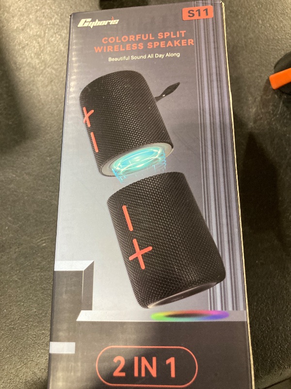 Photo 1 of 2 in 1 Magnetic Dual Splittable Bluetooth Speaker, IPX6 Waterproof Split Portable Wireless Speaker with 20W Loud Stereo Sound, Bluetooth V5.3, 24H Playtime, Multiple pairing for Home,Outdoor or Travel