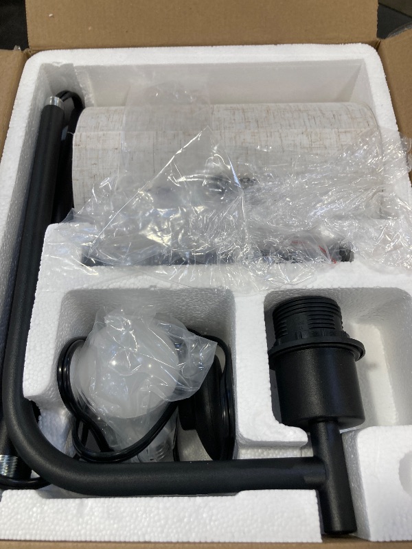 Photo 1 of SIBRILLE Floor Lamp with Linen Shade, Dimmable Tall Standing Lamp with Remote Control & 3 Color Temperatures, Modern Floor Lamps for Living Room Bedroom Office Corner, 9W LED Bulb Included