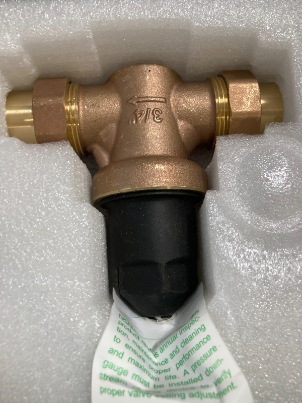 Photo 1 of Upgraded 3/4" NR3XL Pressure Reducing Valve With Double Union FNPT Connection, Water Savings And Energy Savings, for Home & Commercial Use, Complete Accessories, Teflon Tape