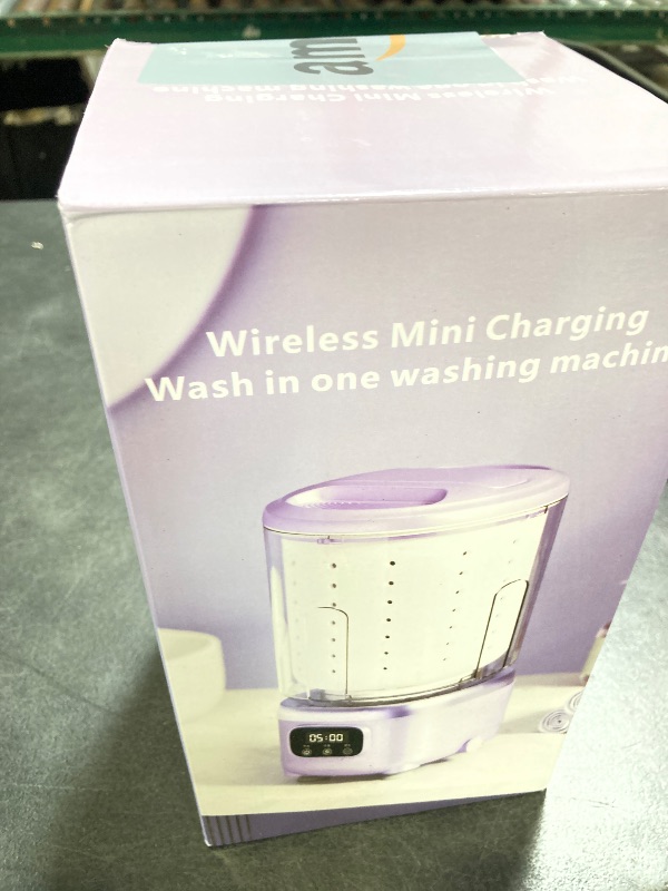 Photo 1 of 2L Mini Washing Machine, Portable Underwear Washer with 3 Modes (5-Min Wash, 5-Min Rinse, 3-Min Spin), Leakproof & Detachable Design, Drain Hose, Deep Cleaning for Underwear, Socks & Baby Items