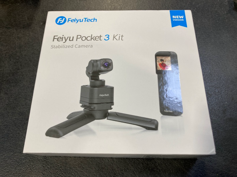 Photo 1 of FeiyuTech [Official Pocket 3 KIT Detachable 3-Axis Gimbal Stabilized Action Camera,12MP,130° FOV,1/2.3" CMOS,4K 60 Video,Magnetic,AI Tracking,for Sport/Motorcycle,Cordless (Remote Handle+Camera)