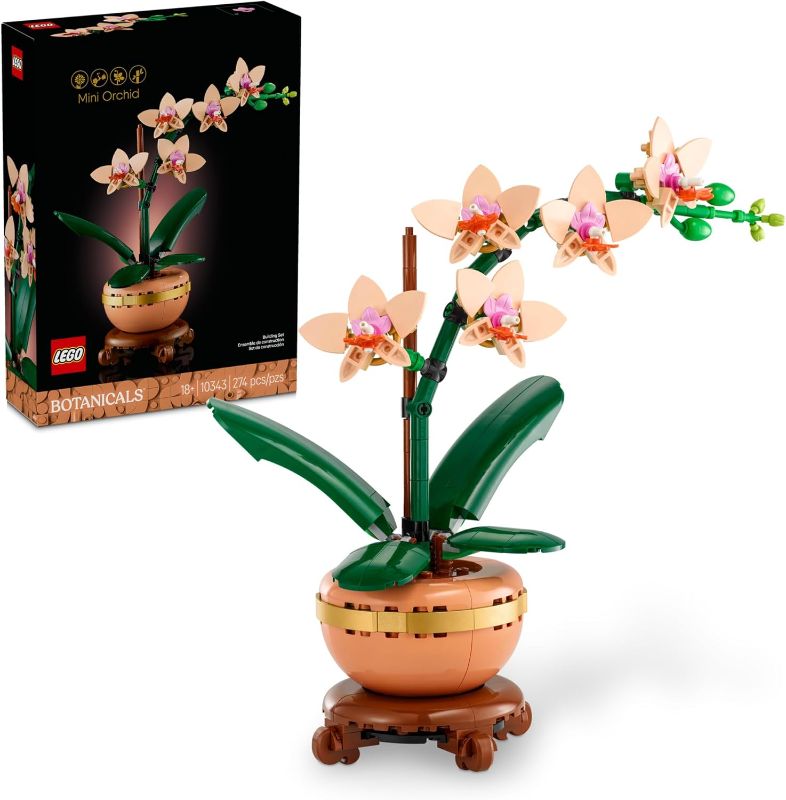 Photo 1 of LEGO Botanicals Mini Orchid Building Set - Artificial, for Home Decor, Adults Ages 18+ - Gift for Birthdays - Indoor Plant Decorations for Table, Desk, Office - 10343