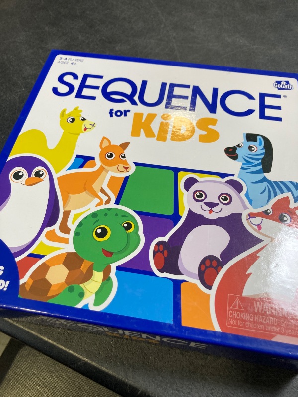 Photo 1 of Jax SEQUENCE for Kids -- The 'No Reading Required' Strategy Game by Jax and Goliath, Multi Color, 11 inches (2-4 players) (Packaging May Vary)