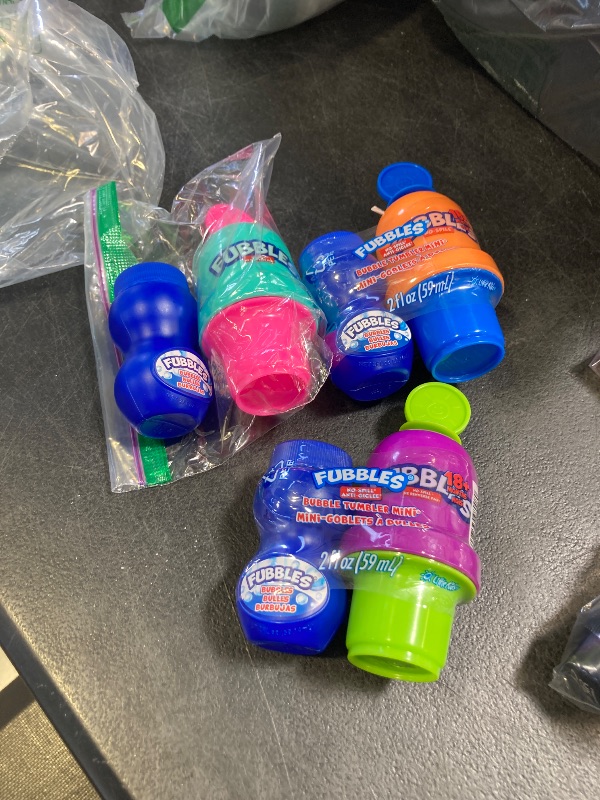 Photo 1 of Little Kids Fubbles No-Spill Mini Bubble Tumbler (3 Pack), Multi (99630)