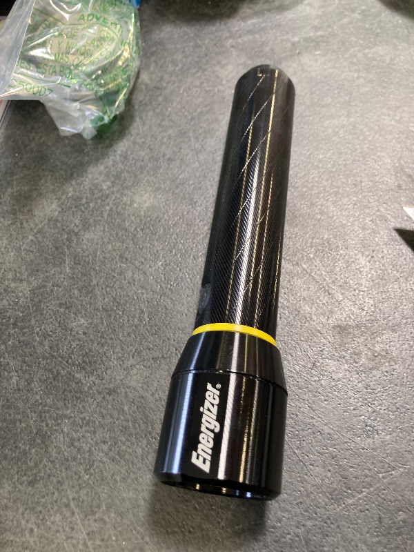 Photo 1 of * PLEASE SEE NOTE * Energizer LED Flashlight Vision PRO, Ultra Bright 1000+ Lumens, IPX4 Water Resistant, Aircraft-Grade Aluminum LED Light, Rugged Metal Flash Light for Outdoors, Emergency Power Outage, Black