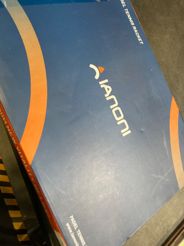 Photo 1 of Padel Racket Carbon Fiber Surface with EVA Memory Flex Foam Core Padel Tennis Racquets Lightweight (Sky-Blue)