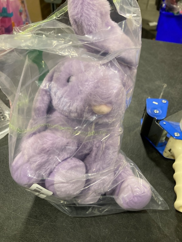 Photo 1 of Apricot Lamb Toys Plush Purple Bunny Rabbit Stuffed Animal with Fluffy Soft Ears (Purple Bunny, 8 Inches)s
