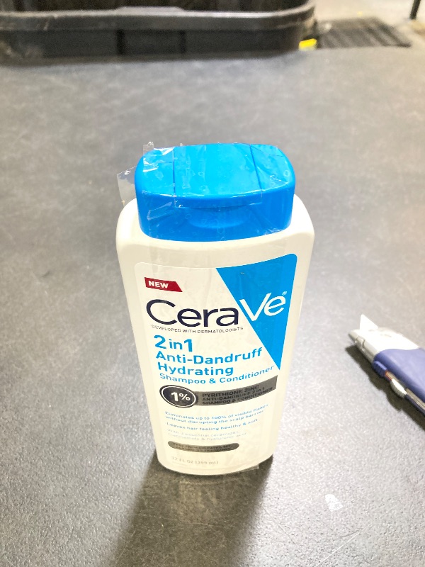 Photo 1 of CeraVe 2 In 1 Hydrating Anti Dandruff Shampoo And Conditioner, 1% Pyrithione Zinc Dandruff Treatment, Color Safe & Sulfate Free Shampoo And Conditioner, Helps Eliminate Dandruff & Relieve Itchy Scalp