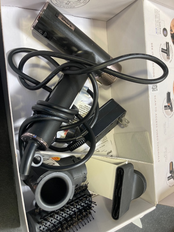 Photo 1 of Shark SpeedStyle Pro Professional Performance High-Velocity Hair Dryer System with Scalp Shield and IQ Speed Styling & Drying Suite, Straight and Wavy Hair, Lightweight, Ionic, No Heat Damage, HD731