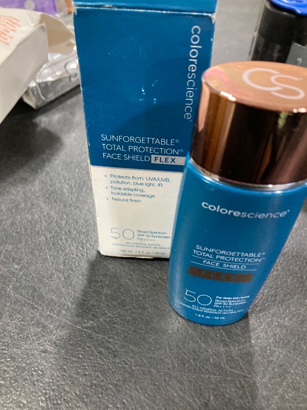 Photo 1 of Colorescience Total Protection Face Shield Flex SPF 50, Zinc Oxide Formula, Deep, 1.8 Fl oz.