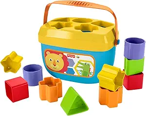 Photo 1 of Fisher-Price Stacking Toy Baby's First Blocks Set of 10 Shapes for Sorting Play for Infants Ages 6+ Months