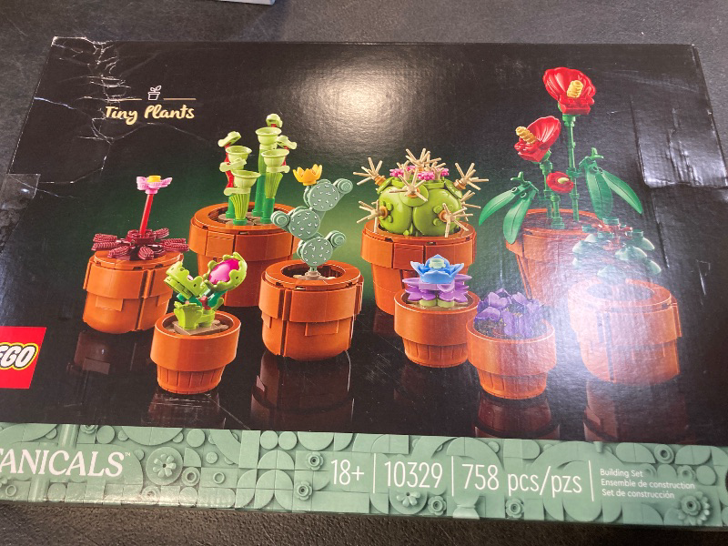 Photo 1 of LEGO Botanicals Tiny Plants - Artificial, Fake Indoor Plant Building Set for Home, Kitchen, Desk Decoration, Adults Ages 18+ - Gift for Birthdays - 10329