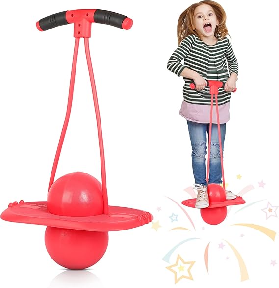 Photo 1 of FAHKNS Pogo Ball for Kids?Jumping Toy for Ages 5+, Sturdy Pogo Stick Alternative with Handle, Safe Hopper Ball for Outdoor Play, Boys & Girls
