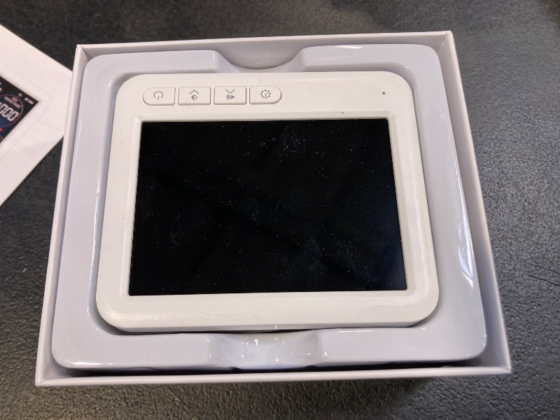 Photo 1 of Professional Indoor Air Quality Monitor with AQI Alarms, Portable Real-Time Detector for Home Cars Plants and Pets (White)