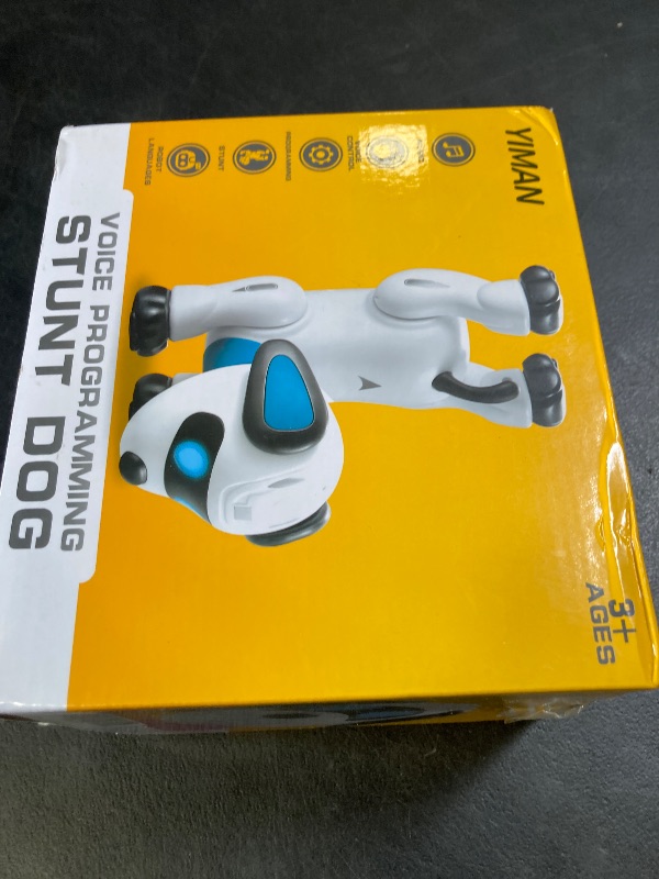 Photo 1 of yiman Remote Control Robot Dog Toy – Programmable Smart Robot Dog for Kids 3+, Interactive Dancing & Sound, RC Stunt Toys with LED Eyes, Electronic Pet Toy for Boys & Girls Gifts (Pink)