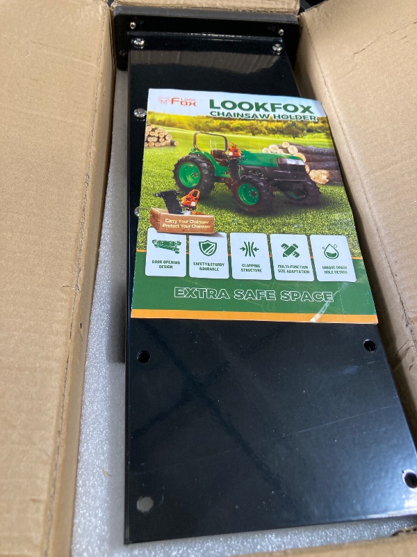 Photo 1 of LookFox Heavy-duty Chainsaw Holder for Tractor, Fits All Chainsaw Sizes, 13lb-Side Open Door Bracket+Saw Scabbard, Portable&Sturdy&Anti-shake, Universal Chainsaw Mount Carrier Kit for ATVs/UTVs/Trucks