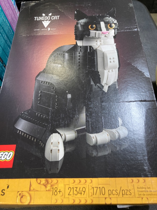 Photo 1 of LEGO Ideas Tuxedo Cat - Building Sets for Adults, Ages 18+ - DIY Crafts Kit for Home Decor, Living Room or Bedroom - Gift for Animal Lovers - 21349