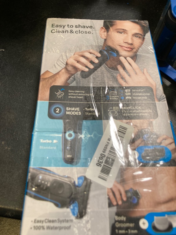 Photo 1 of Braun Electric Shaver for Men, Series 5 5150cs, Wet & Dry Razor, Turbo Shaving Mode, Foil Shaver, with Beard Trimmer, Body Groomer and Charging Stand, Blue