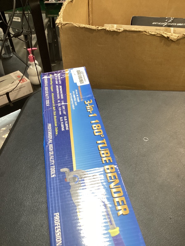 Photo 1 of 3 in 1 Manual Level Tube Bender, Pipe Tube Bender, 1/4", 3/8", 1/2" OD180° Copper Aluminum Pipes Bending Tools for HVAC Air Conditioning