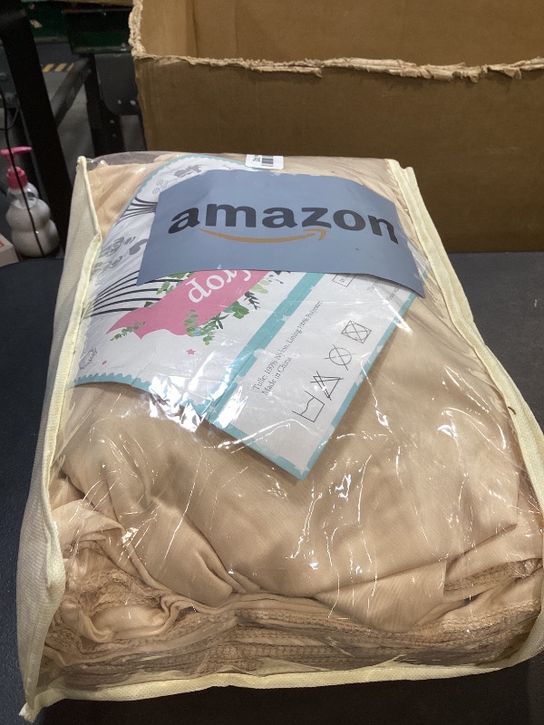 Photo 1 of 20ft×15ft Beige Backdrop Curtain for Wedding Parties, 4 Panels Wrinkle Free 15 FT Long Polyester Photo Backdrop Drapes Back Drop Cloth for Birthday Photography Background