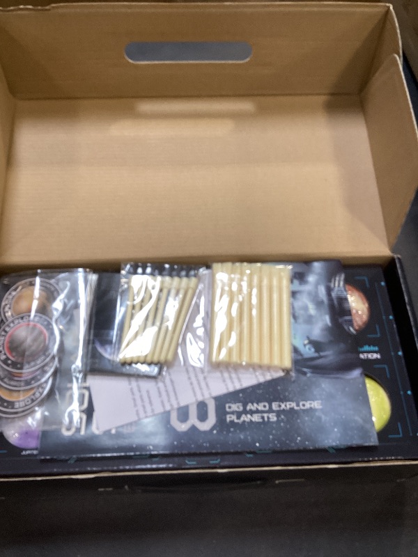 Photo 1 of EDUMAN Gemstone Dig Kit - Dig It Up 40 Real Gems & Crystals with Mining Kit Tools, Solar System Eight Planets Toys for Kids Age 6+, STEM Science Educational Toys, Space Toys Ideal Gift for Boys Girls
