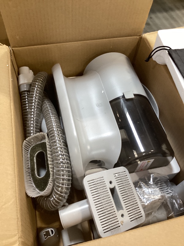 Photo 1 of AIRROBO Dog Grooming Vacuum and Kit with Clipper Nail Trimmer Grinder, 12000Pa Pet Vacuum for Shedding Grooming, 2L Large Capacity Dog Hair Vacuum with 8 Pet Grooming Tools, PG100 Plus