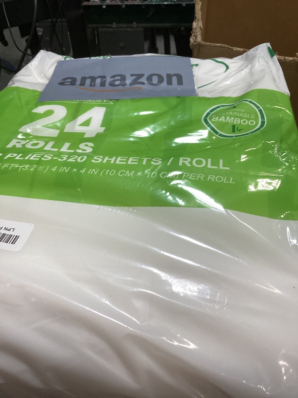 Photo 1 of ECOLipak Bamboo Toilet Paper, Septic Safe Toilet Tissue, 24 Double Rolls, 320 Sheets Per Roll, Tree Free, Non Toxic, 2 Ply, Soft and Absorbent, Eco Friendly Dye-Free Paper