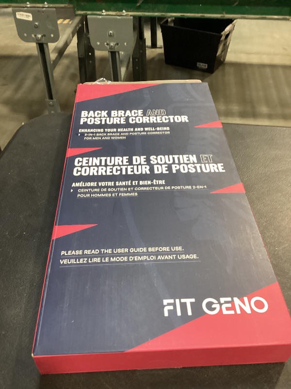 Photo 1 of Fit Geno Back Brace Posture Corrector for Men & Women: Shoulder Straightener Adjustable Full Back Support Pain Relief - Scoliosis Hunchback Spine Corrector (Large/X-Large)