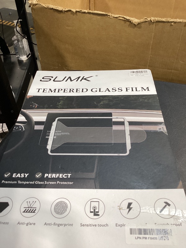 Photo 1 of SUMK 15.4 inch Screen Protector for Tesla Model 3/Y Accessories [9H & Anti-Fingerprint] Front & Back Tempered Glass Screen Protector for Tesla Model Y 2025 & Model 3 Highland 2024-2026 - Glossy
