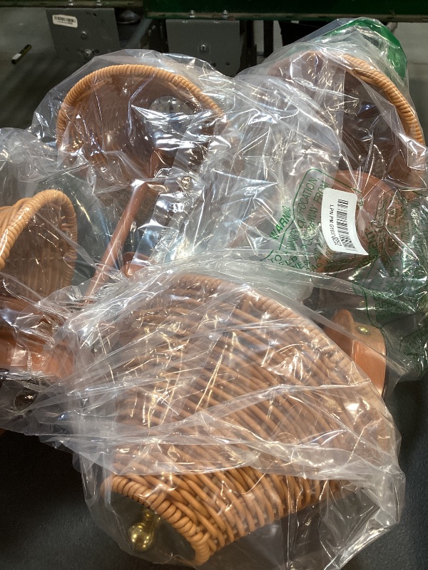 Photo 1 of Grinsvalley 4 Pack Wedding Cordless Rattan Table Lamps Wicker Night Light LED Rechargeable Reading Lights 3 Color Portable Touch Control Party Decor with Bows for Outdoor Party Wedding Patio