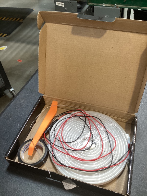 Photo 1 of Car LED Strip Lights, 4m/13.12ft Waterproof Car Trunk Light Strip, White Color 6000k, Flexible Cutting Silicone, Auto On/Off, Low Voltage 12V LED Strip Lights for Cars