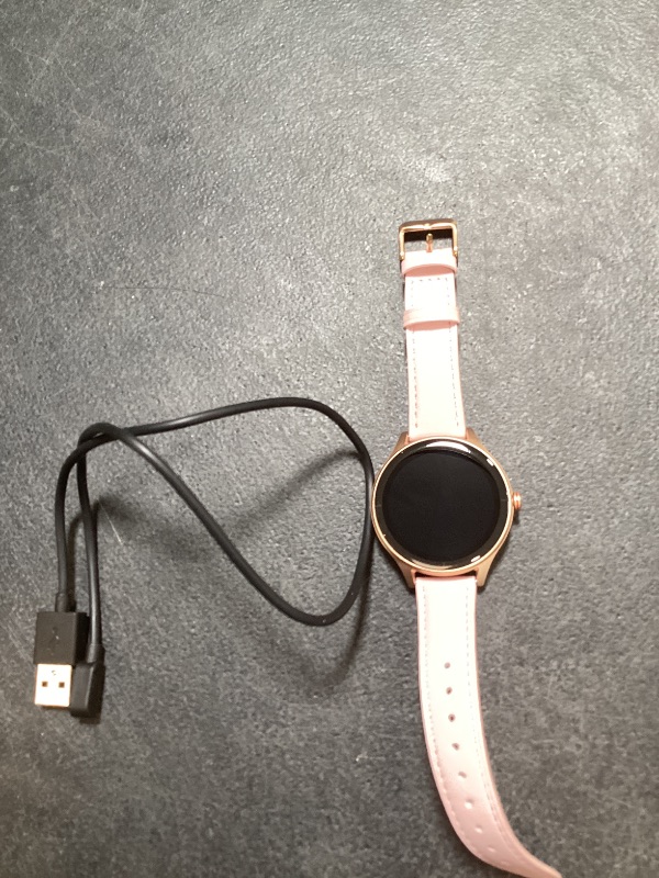 Photo 1 of Woneligo Smart Watch for Women,1.57inch AMOLED Touchscreen Fitness Watch for iPhone & Android,Heart Rate/Sp02/Sleep Monitor,110+ Sport Modes IP68 Waterproof Bluetooth Calls,2 Bands (Pink, 1.57)