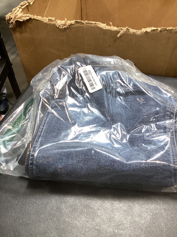 Photo 1 of Amazon Essentials Women's (Demi's Pick) Relaxed-Fit Denim Bomber Jacket, Medium Blue Vintage, XX-Small