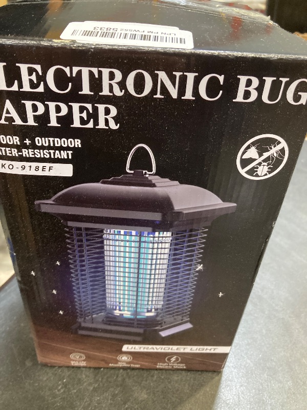 Photo 1 of AMUFER Bug Zapper for Outdoor & Indoor, 1/2 Acre Coverage Mosquito Lamp with 18W Bulb & 4400V High-Voltage, 100% Improvement in Mosquito Control Effect, Electric Fly Trap for Patio, Backyard, Home