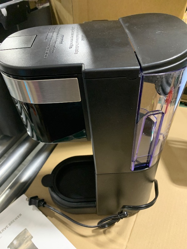 Photo 1 of All-in-1 Single Serve Coffee Maker, Fit 7.8" Travel Mug, Hot & Iced K Cup Coffee Machine with 5 Brew Sizes, One Cup Coffee Maker with Descaling and Low Water Alert, 30oz Removable Reservoir, Black