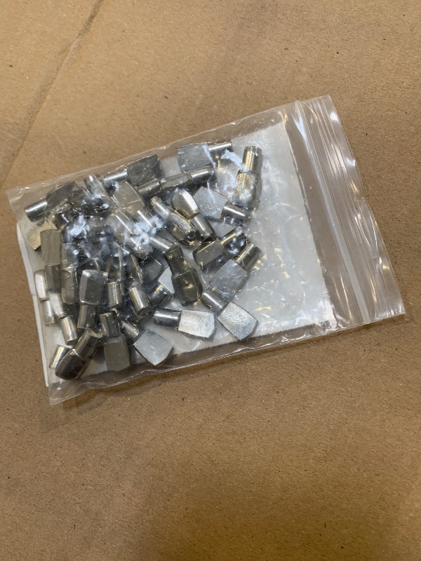 Photo 1 of 1/4 Inch Shelf Pegs,Spoon Shape Support Pins for Shelves Cabinets Furniture Nickel Plated-40Pcs