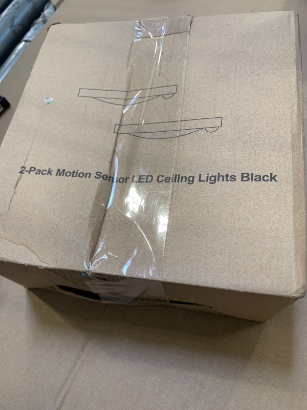 Photo 1 of 2-Pack Motion Sensor LED Ceiling Lights, 15W-100W Equivalent, 1200LM 3 Colors in 1(3000K/4000K/5000K), 7.5inch Black Flush Mount Lighting Fixture for Closet Room, Hallways, Laundry Room, Non-Dimmable