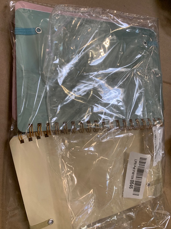 Photo 1 of DMSVK 4 PCS Small Spiral Notebook 5x7, Spiral Journal Notebook, Notebooks for Work, School, Small Notebooks 5x7 with Strap, Cute Notebooks for Women 50 Sheets (Green)