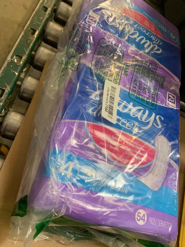 Photo 1 of Always Discreet Adult Incontinence Pads for Women, Drier, 4 Drop Regular Length, Moderate Absorbency, Pads for Bladder Control Management, Bladder Leaks, & Postpartum Pads, 108ct