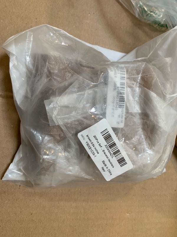 Photo 1 of 200Pcs Self Adhesive Bracelet Display Cards Kraft Handmade with Love Blank Cards Jewelry Packaging Selling Hanging Display Cards for Jewelry Bracelet Necklace